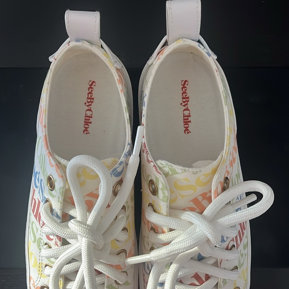 SEE BY CHLOE Colorful Tennis Sneakers - Picture 7 of 9